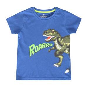 chlapčenské tričko lemon beret modré s dinosaurom